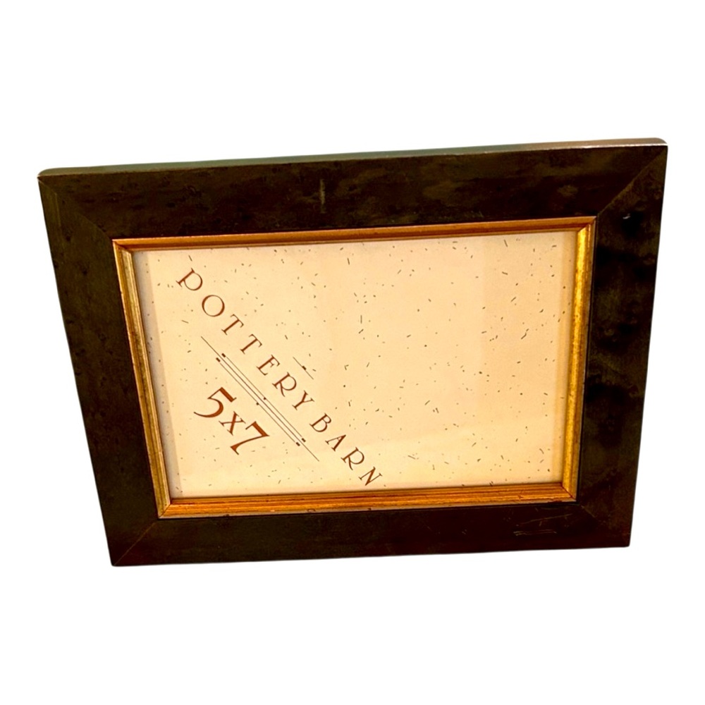 Pottery Barn Green and Gold Photo Frame 5x 7